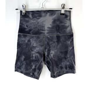 Bundle Of 2 Lululemon align high rise shorts Size 2 Tie Dye And Black EUC Gym